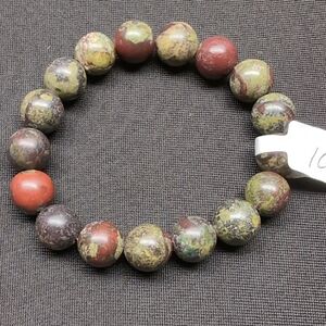 Blood Dragon 10mm Beaded Bracelet